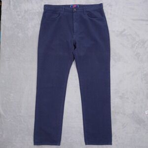 Best Made Co Pants Men 34x32* Standard 5 Pocket Jean Cut Linen Cotton Blend Blue
